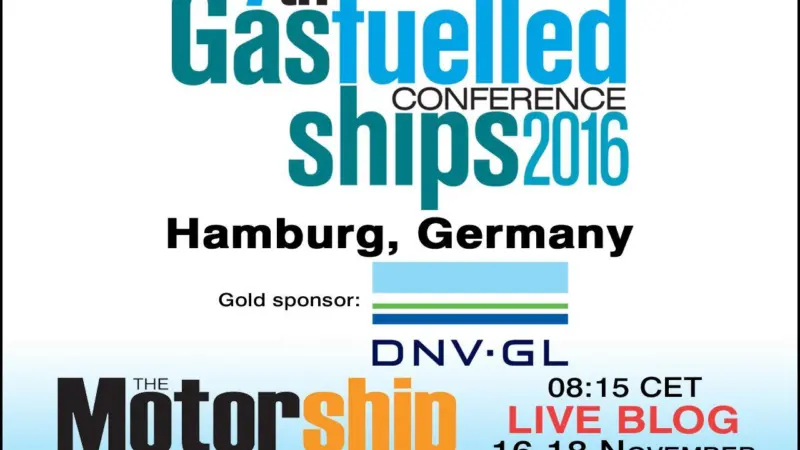 A live blog will transmit the best of Gas Fuelled Ships 2016 to a global web audience