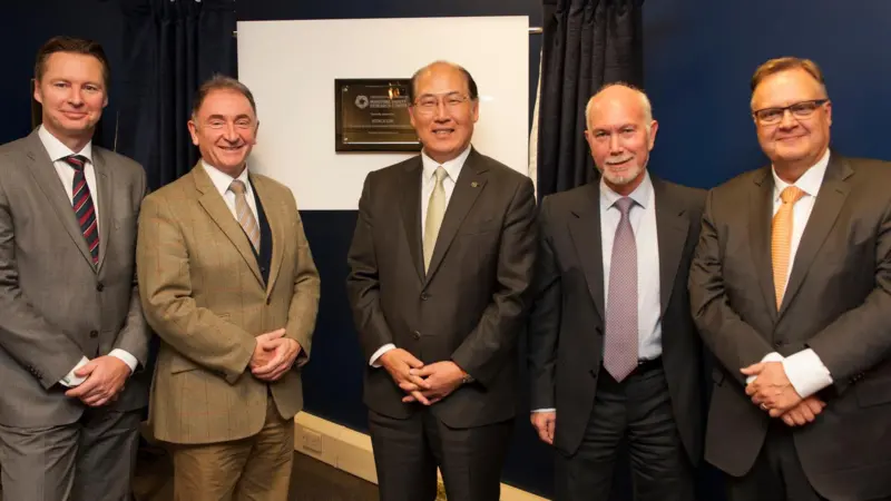 Maritime Safety Research Centre opens (l-r): Knut Ørbeck-Nilssen, CEO, DNV GL – Maritime; Jim McDonald, principal and vice-chancellor, University of Strathclydel Kitak Lim, secretary general, IMO; Dracos Vassalos, professor of maritime safety an...