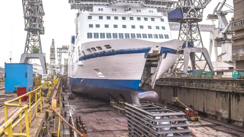 Installation of scrubbers onboard TT-Line RoPAX vessel Peter Pan