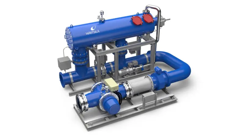 The Aquarius BWMS adopts a common approach to filtration, using automatic back washing screen type filters