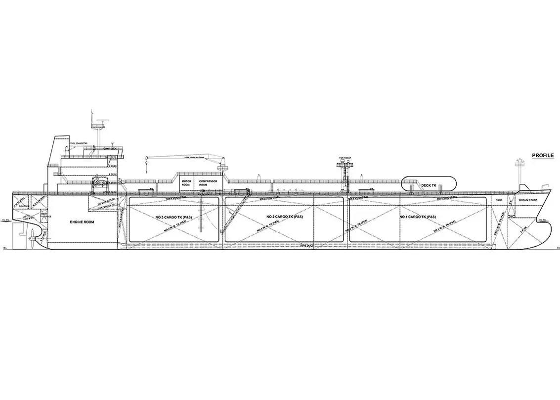 The LPG SAFE's double side-hull offers increased protection for liquefied gas cargo tanks in the event of a collision