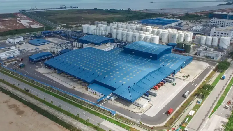 Shell's new plant will be a production hub for products that will be shipped to more than 40 countries