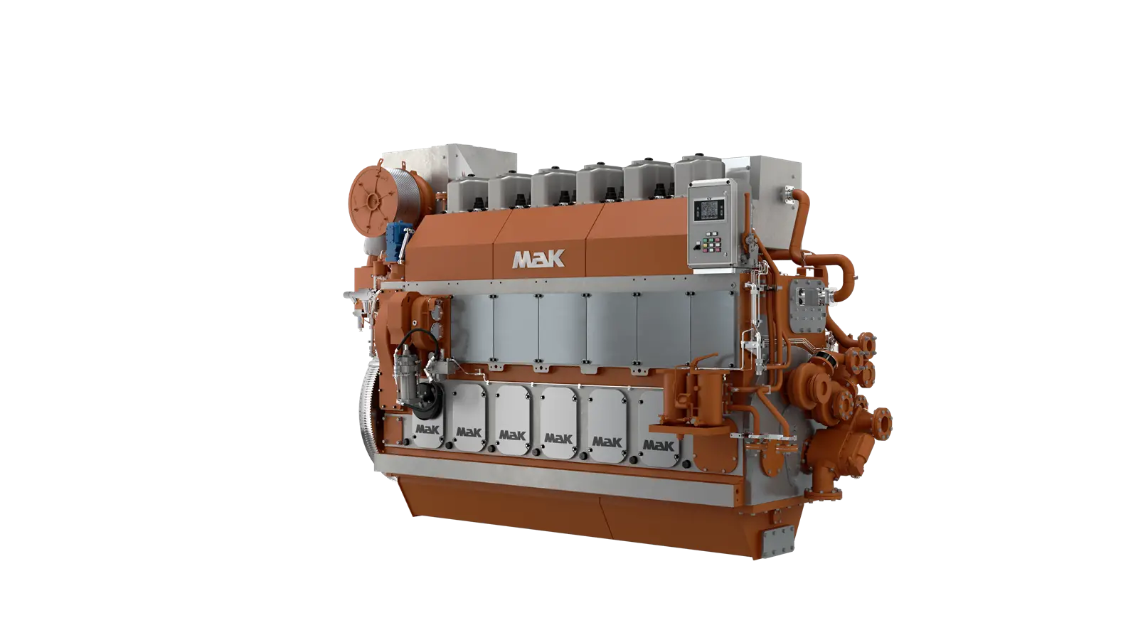 The MaK M 25 E with SCR, factory certified for Tier III NOx