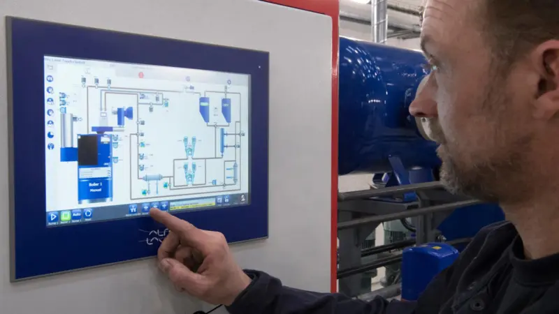 Touch control will become standard across Alfa Laval's range of Aalborg boilers