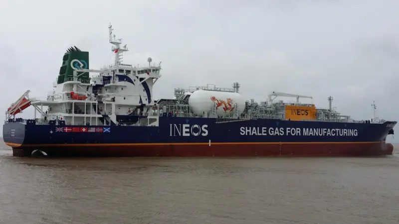 Dragon-class liquefied multi-gas carriers maintain the US ethane traffic to INEOS plants in Norway and the UK
