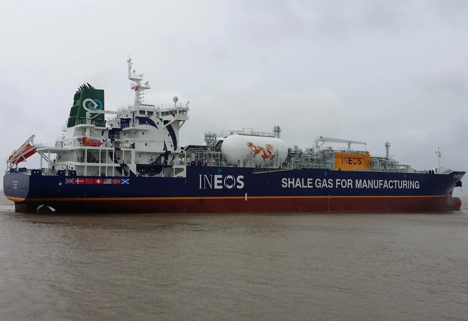 Dragon-class liquefied multi-gas carriers maintain the US ethane traffic to INEOS plants in Norway and the UK