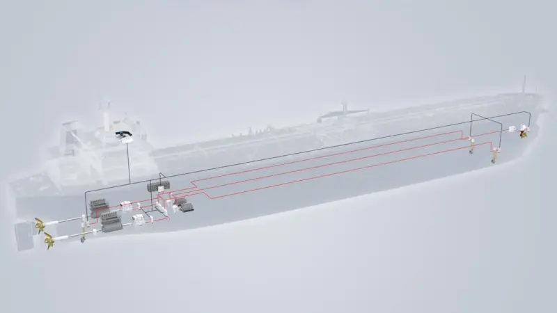 AET's two LNG-fuelled shuttle tankers with twin shaft generators will feature power distribution systems from ABB