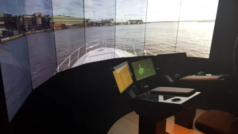 The remote operations centre tested with Svitzer tug 'Hermod' last year is one technology on display
