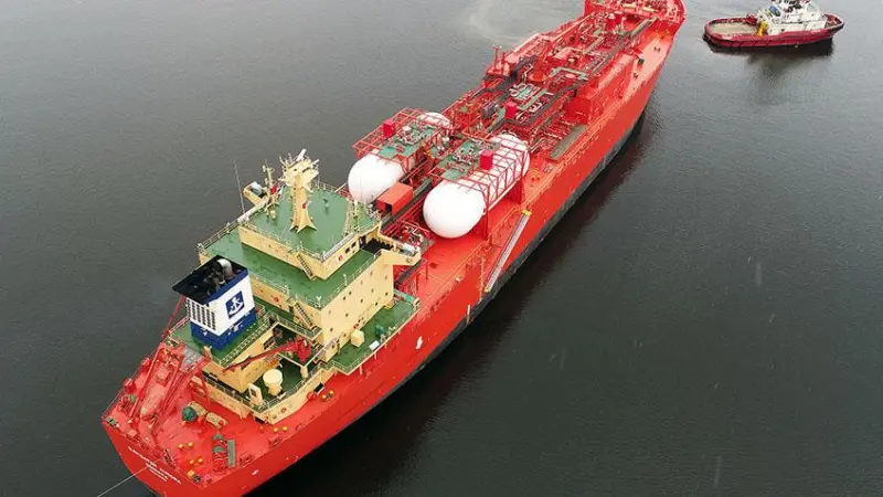 The 'Navigator Aura' features the world's first two-stroke engine to be converted to burn ethane fuel (credit: Navigate Gas)