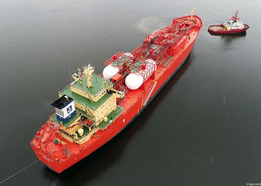 The 'Navigator Aura' features the world's first two-stroke engine to be converted to burn ethane fuel (credit: Navigate Gas)