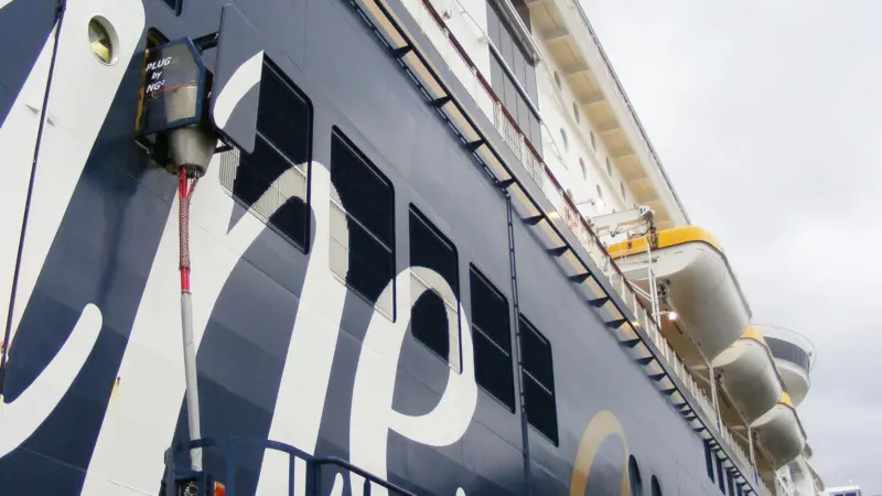 Kiel wants to provide half of all ship calls with onshore power in future Photo: Port of Kiel