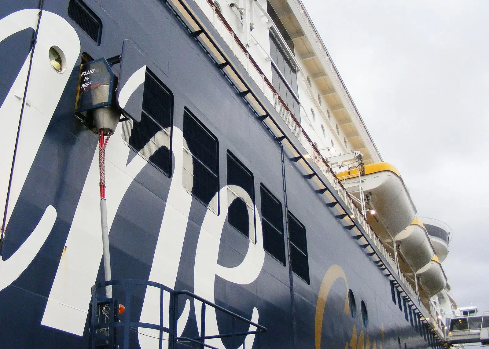 Kiel wants to provide half of all ship calls with onshore power in future Photo: Port of Kiel