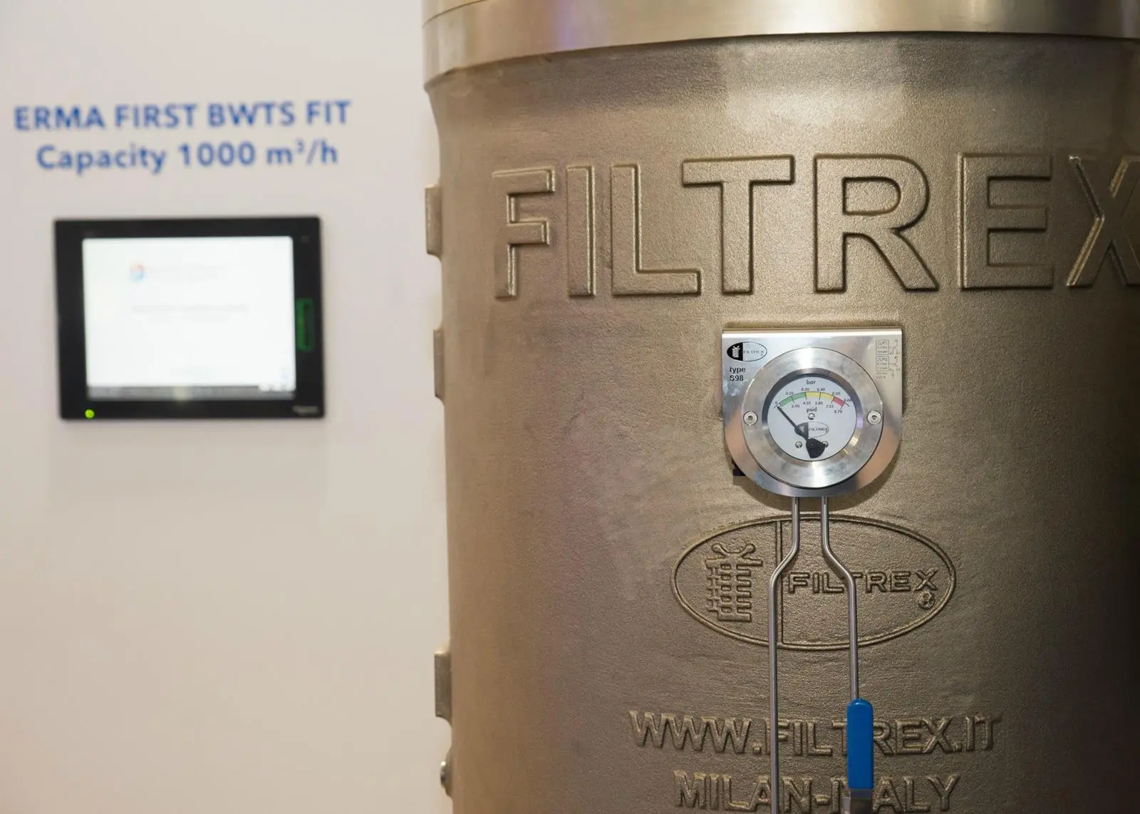 The ERMA FIRST BWTS FIT system has obtained a new type of USCG type approval which allows it to use a Filtrex filter Photo: ERMA FIRST