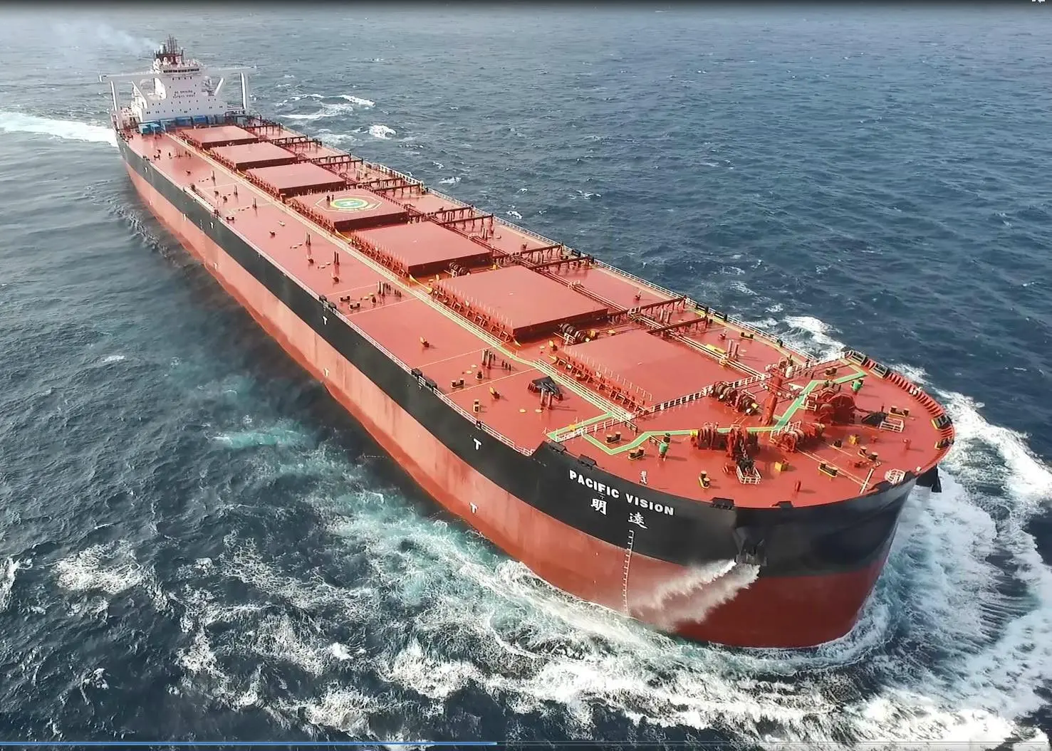 The world's first intelligent very large ore carrier Photo: DNV GL