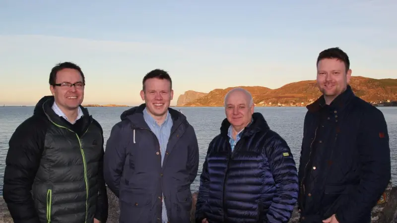 Left to right: Kristian Osnes, Kristian Steinsvik, Jorgen Kopperstad and Kjellbjørn Kopperstad of Havyard Group