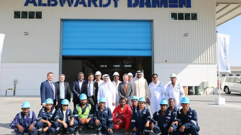 A new ship repair facility in Dubai Maritime City moves Albwardy Damen closer to operatros using the new hub