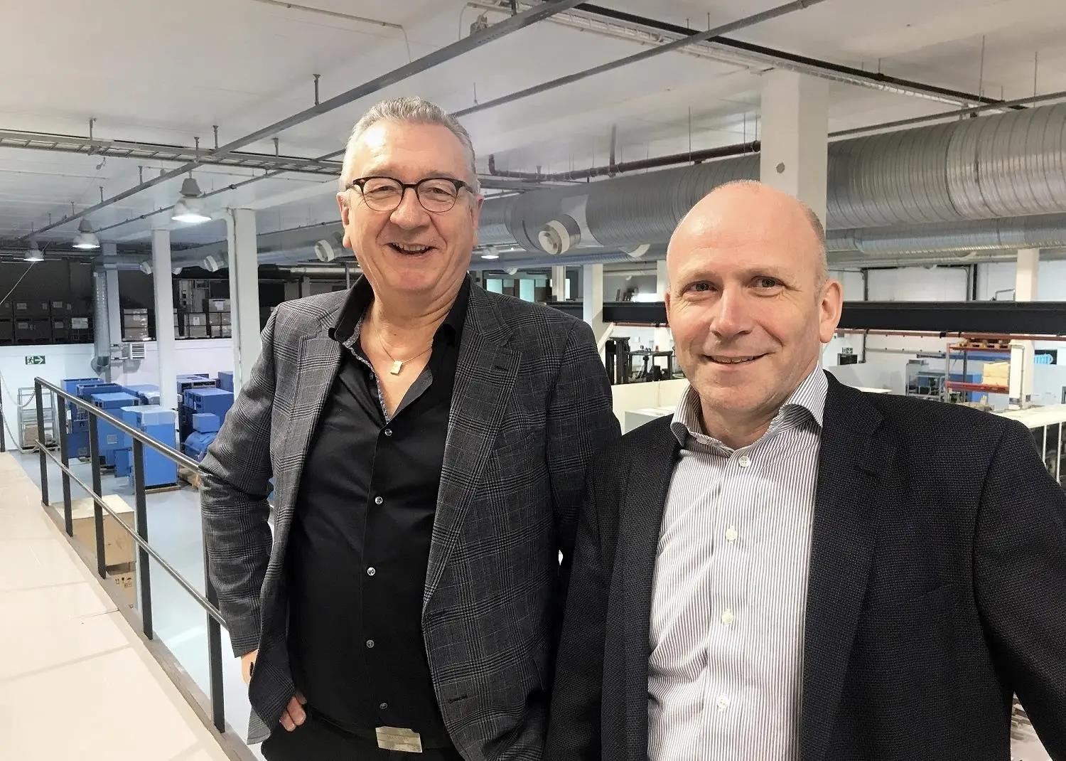 (l-r) Executive vice-president of NES, Tor Leif Mongstad and chief operating officer and deputy managing director of NES, Odd Gunnar Kleppe Photo: Havyard