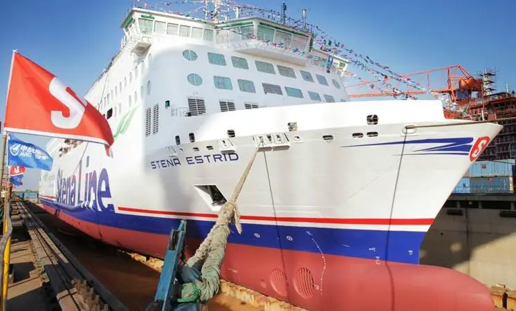 Stena Line has launched its new E-Flexer, the 'Stena Estrid' Photo: Stena Line