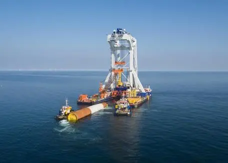 Svanen is once again working in the Baltic, helping lay the foundations for a new wind farm Photo: Van Oord
