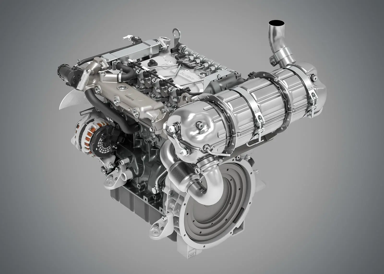 Hatz's liquid-cooled 4H50TICD, one of a range of engines to recently receive EU Stage V certification Photo: Hatz
