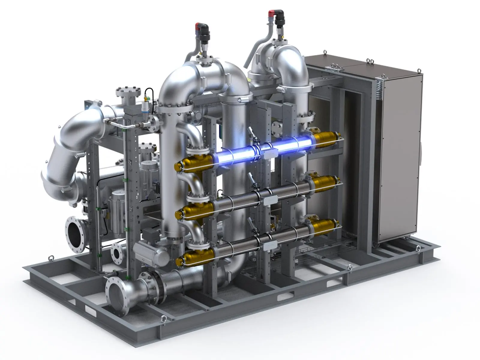 A BIO-SEA skid-mounted B03-450 ballast water management system (credit: BIO-UV)