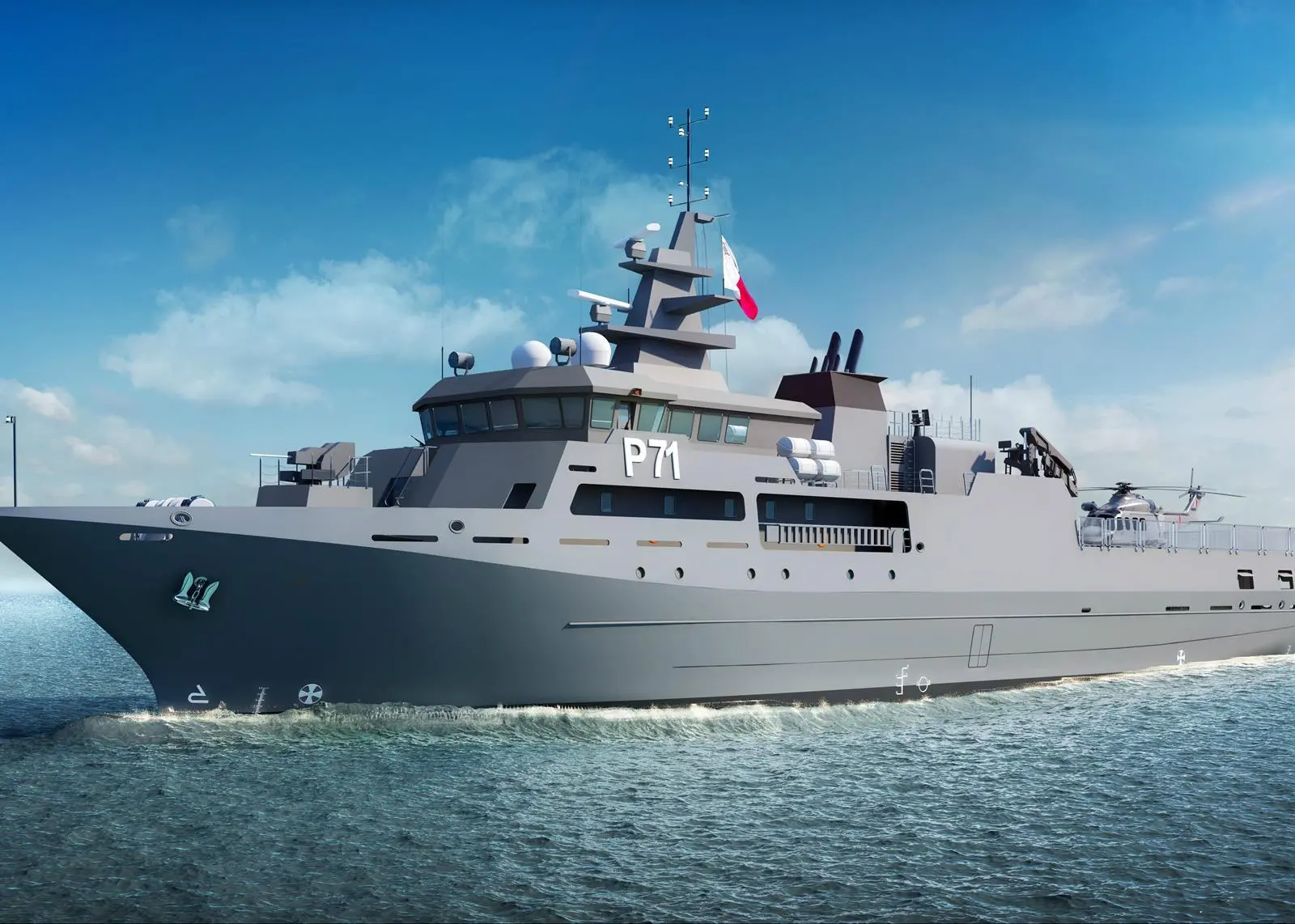 Rolls-Royce is supplying a propulsion package for a Maltese military patrol vessel built by Cantiere Navale Vittoria Photo: Rolls-Royce