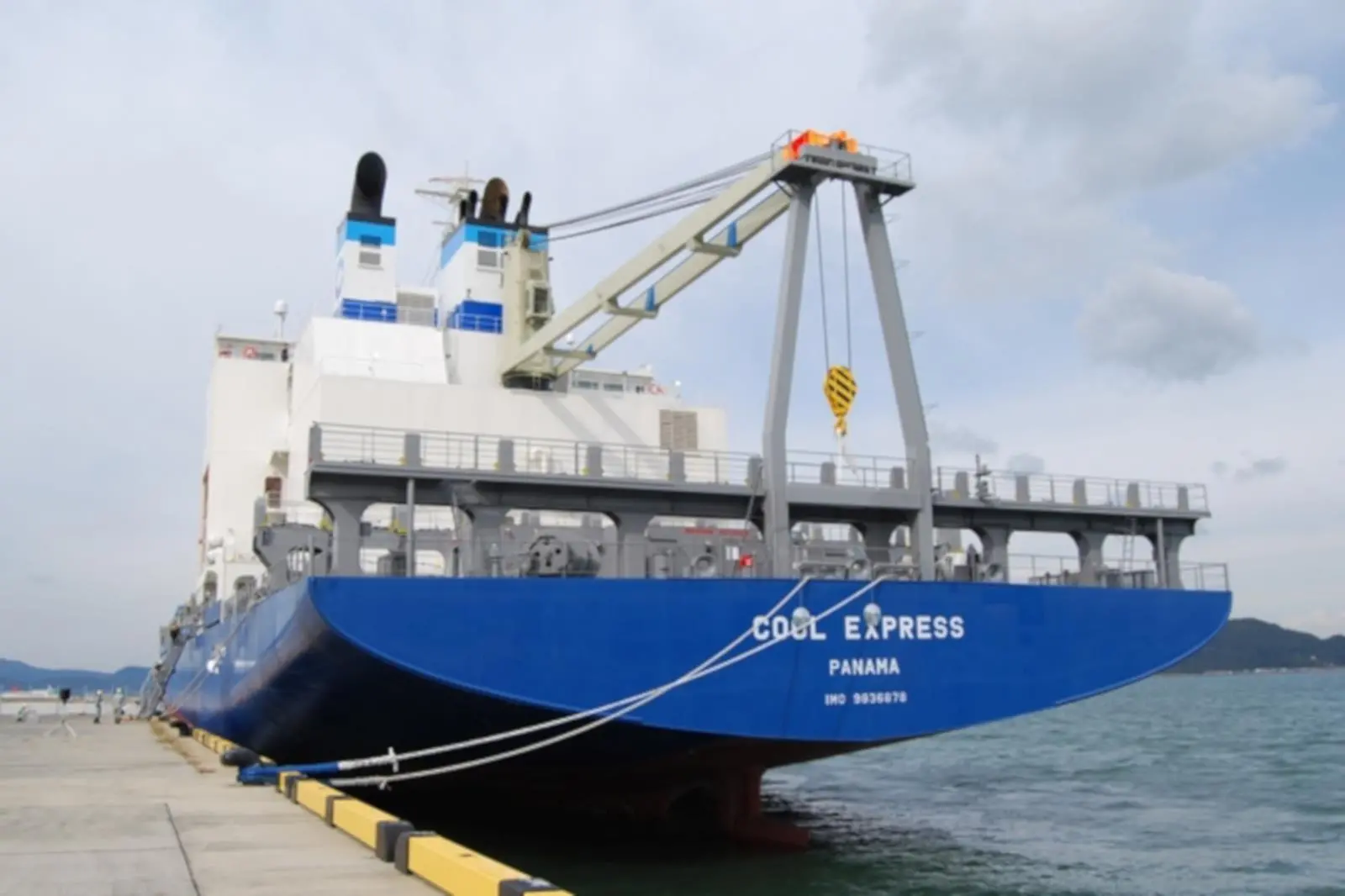 Cool Express marries container slots with record underdeck reefer cargo capacity (photo courtesy of Shikoku Dockyard).