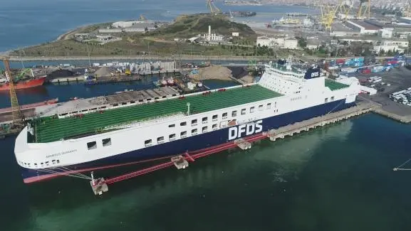 Ephesus Seaways heralds an advance in ro-ro shipping capacity on a major route linking Turkey with the European market (photo courtesy of DFDS).