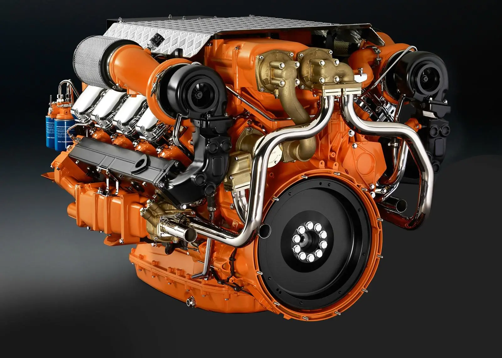 The Scania V8 DI16M IMO Tier III-compliant diesel engine is also available in a genset variant (credit: Scania)
