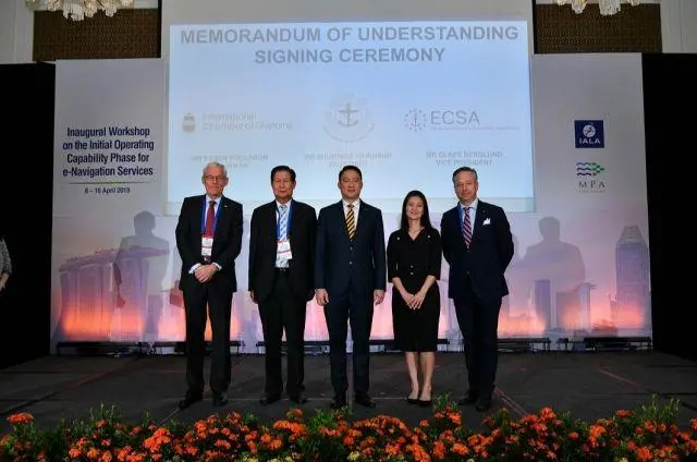 ICS, ASA and ECSA signed an MOU providing a framework for closer co-operation in Singapore in April. Credit: Maritime and Port Authority of Singapore (MPA)