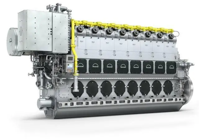 The MAN 51/60DF engine. (Credit: MAN Energy Solutions)
