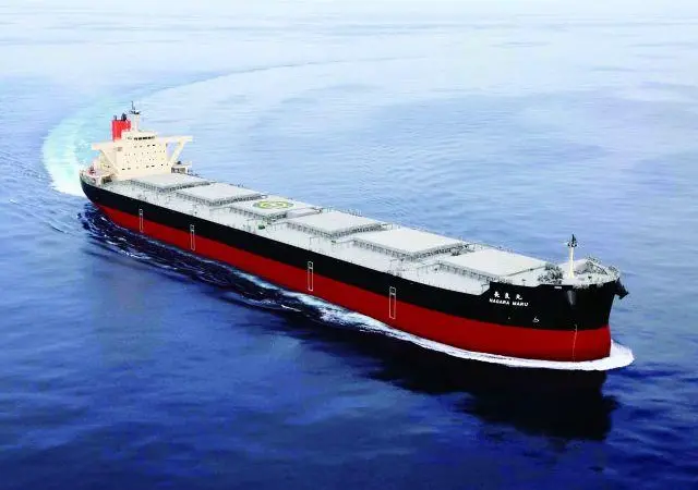 The Nagara Maru, an example of MOL's current generation of coal carriers, built at Namura Shipbuilding’s Imari yard. Credit: Mitsui OSK Lines