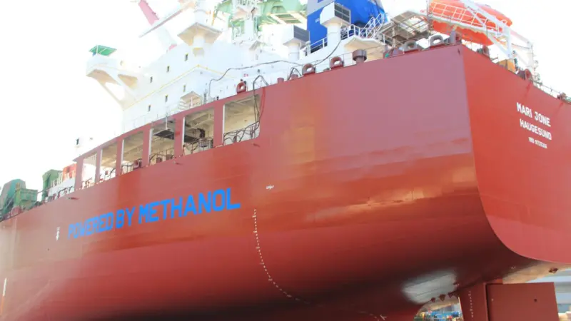 The Mari Jone, powered by MAN B&W ME-LGI dual-fuel engine and running on methanol, was launched in 2016.