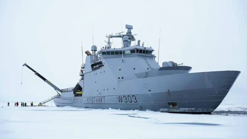 KV Svalbard at the North Pole Photo: Norwegian Coast Guard
