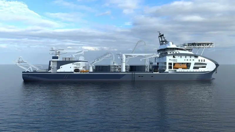 The DP3 cable-laying vessel is scheduled to be delivered from Vard in time for the vessel to enter service by Q2 2021.