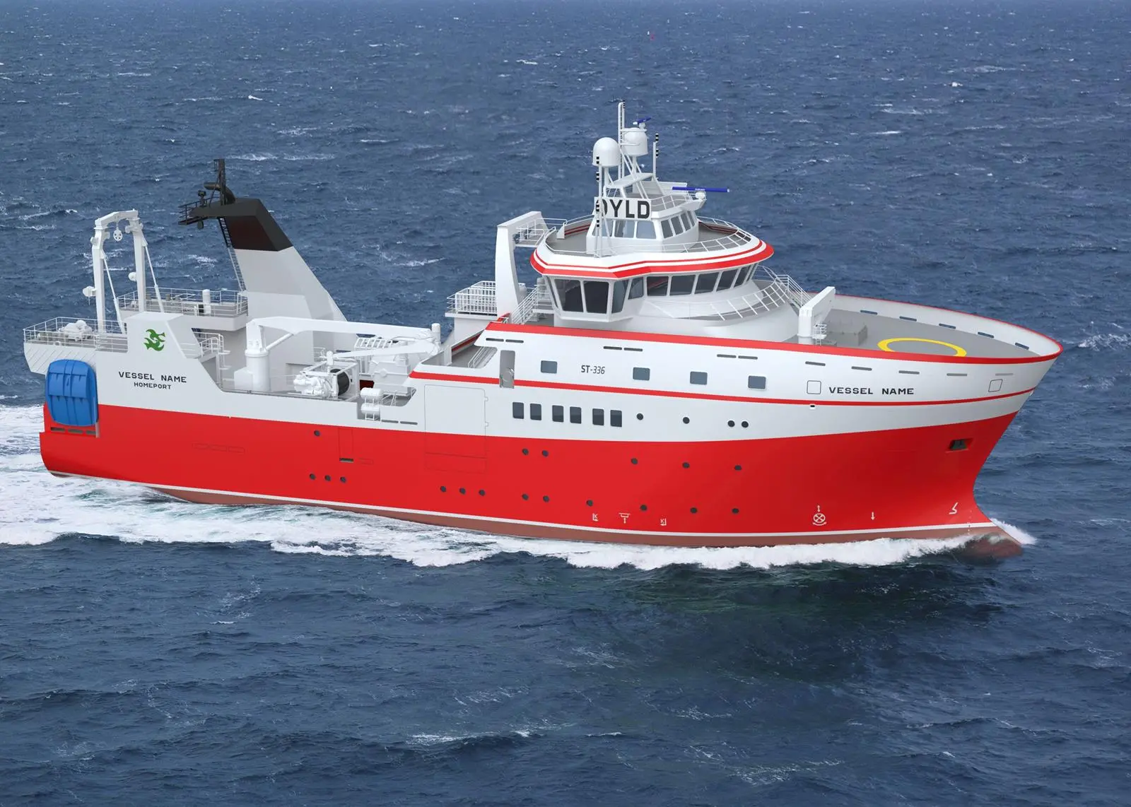 Graphical rendering of the new research vessel Photo: Skipsteknisk