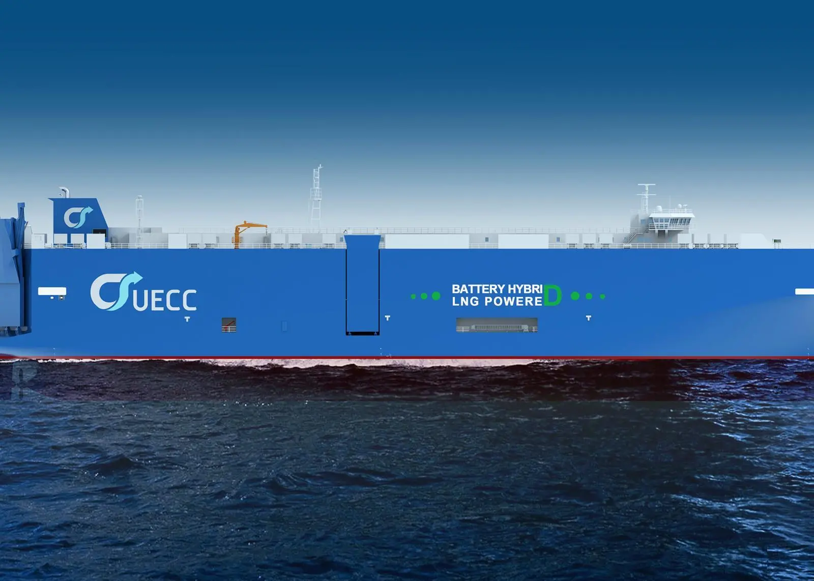 UECC has ordered a third battery hybrid LNG RoRo Photo: UECC