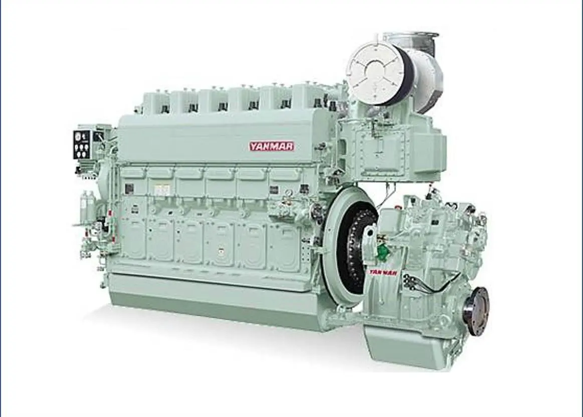 The Yanmar dual-fuel 6EY26DF allows operators to switch between LNG and diesel Photo: Yanmar