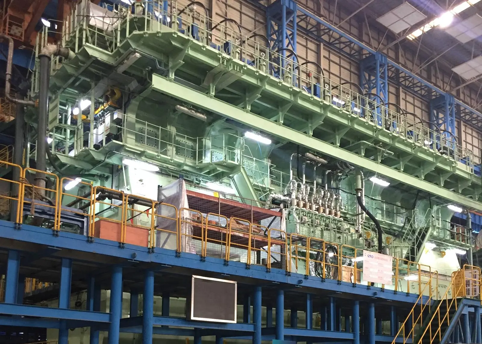 WinGD held a demonstration of the third engine of its series of 12X92DF engines in Shanghai on 2 December (copyright: The Motorship)
