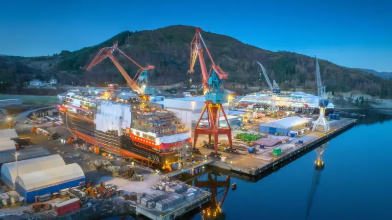 Kleven Verft in 2018. (Courtesy of Kleven Verft. Credit: Per Eide)