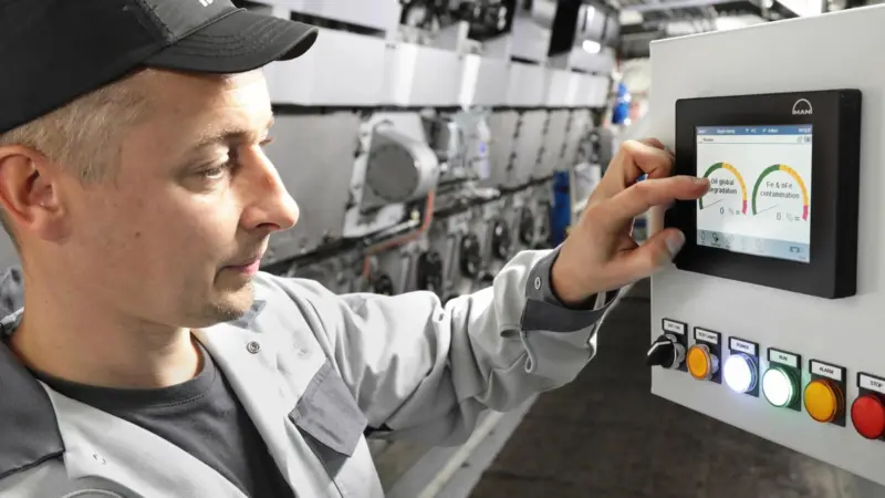 MAN Energy Solutions has developed a lube oil fluid monitor Credit: MAN