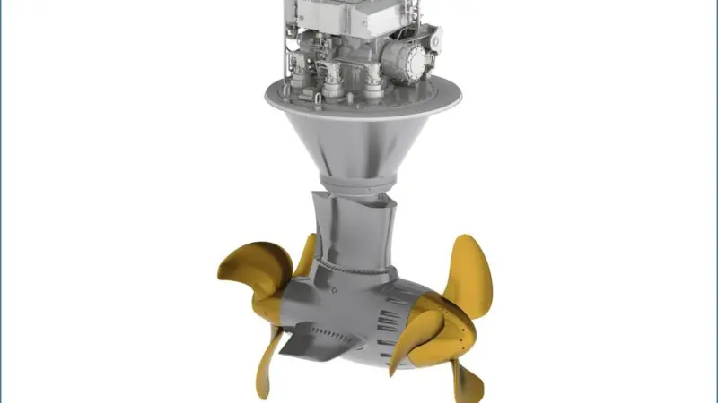 Schottel twin propeller system Photo: Schottel