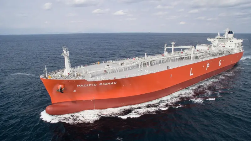 WE Tech Solutions' technology is to be supplied to CSSC Jiangnan for installation on three VLECs for Pacific Gas. (Picture of Pacific Gas LPG carrier, copyright: Pacific Gas)