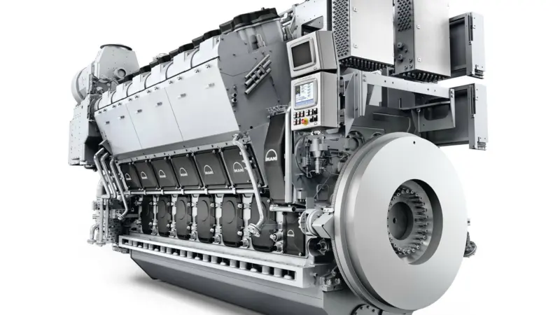 The 12V32/44CR engine Photo: MAN ES