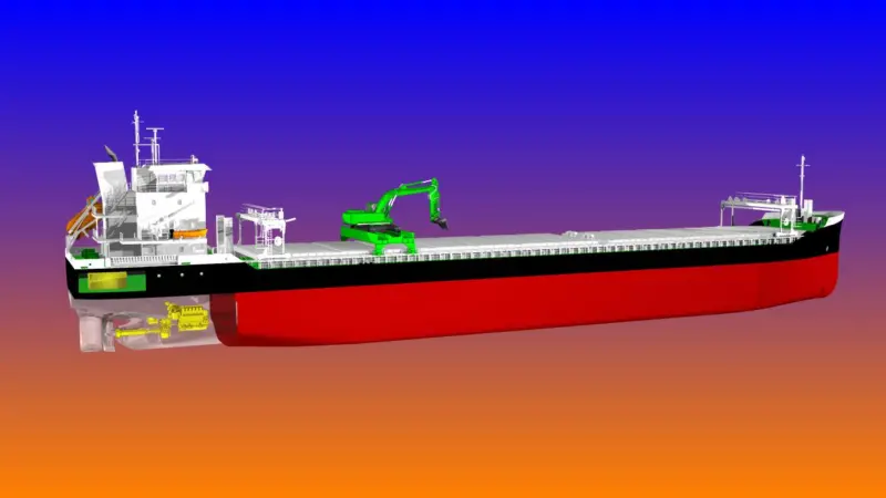 Self-sustaining, efficient tonnage for bulk trading in northern Europe (credit: Aasen Shipping).