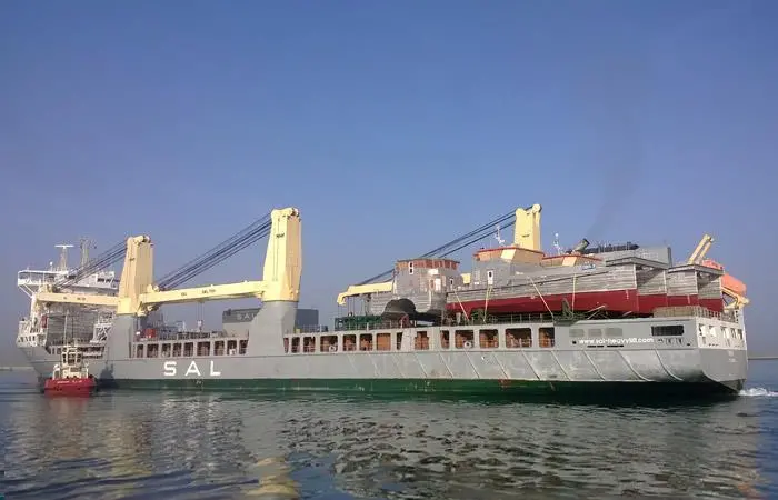 FuelSave is fitting its FS+ kit on six cargo vessels, starting with the ‘MV Trina’. Here it will be applied to both the main 12.5MW 58/64CD MAN engine and three 1MW auxiliaries. Photo:SAL