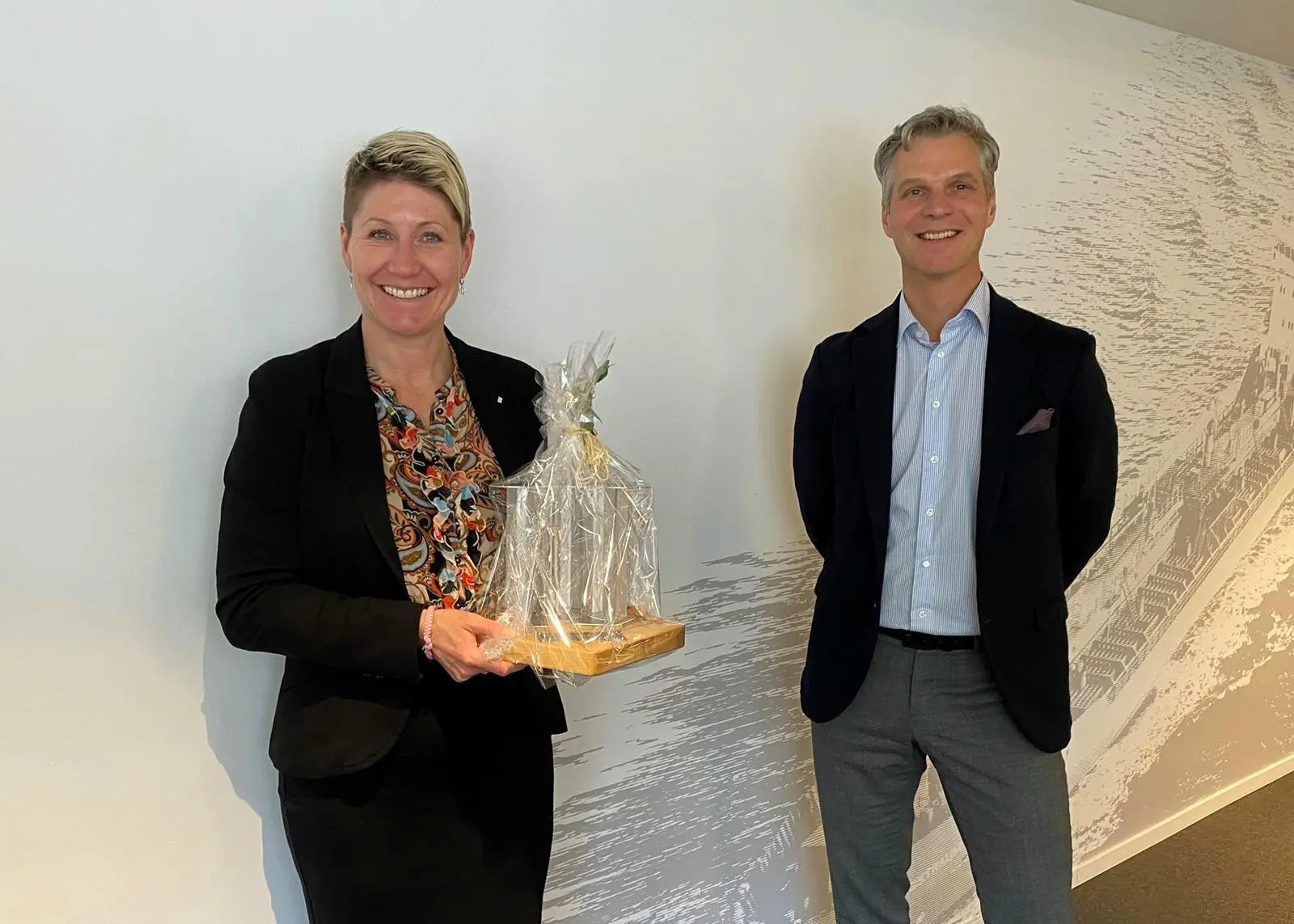 Siri-Anne Mjaatvedt, CEO, Utkilen and Martijn Bergink, CEO Framo.