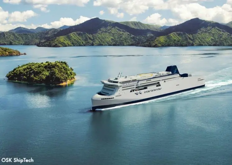 KiwiRail is planning to modernise its rail-enabled ferry fleet Photo: OSK Group
