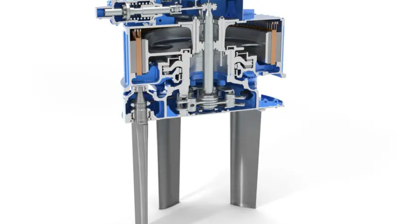 Voith's new eVSP uses a permanent-magnet synchronous motor as its main drive. (Image courtesy of Voith)