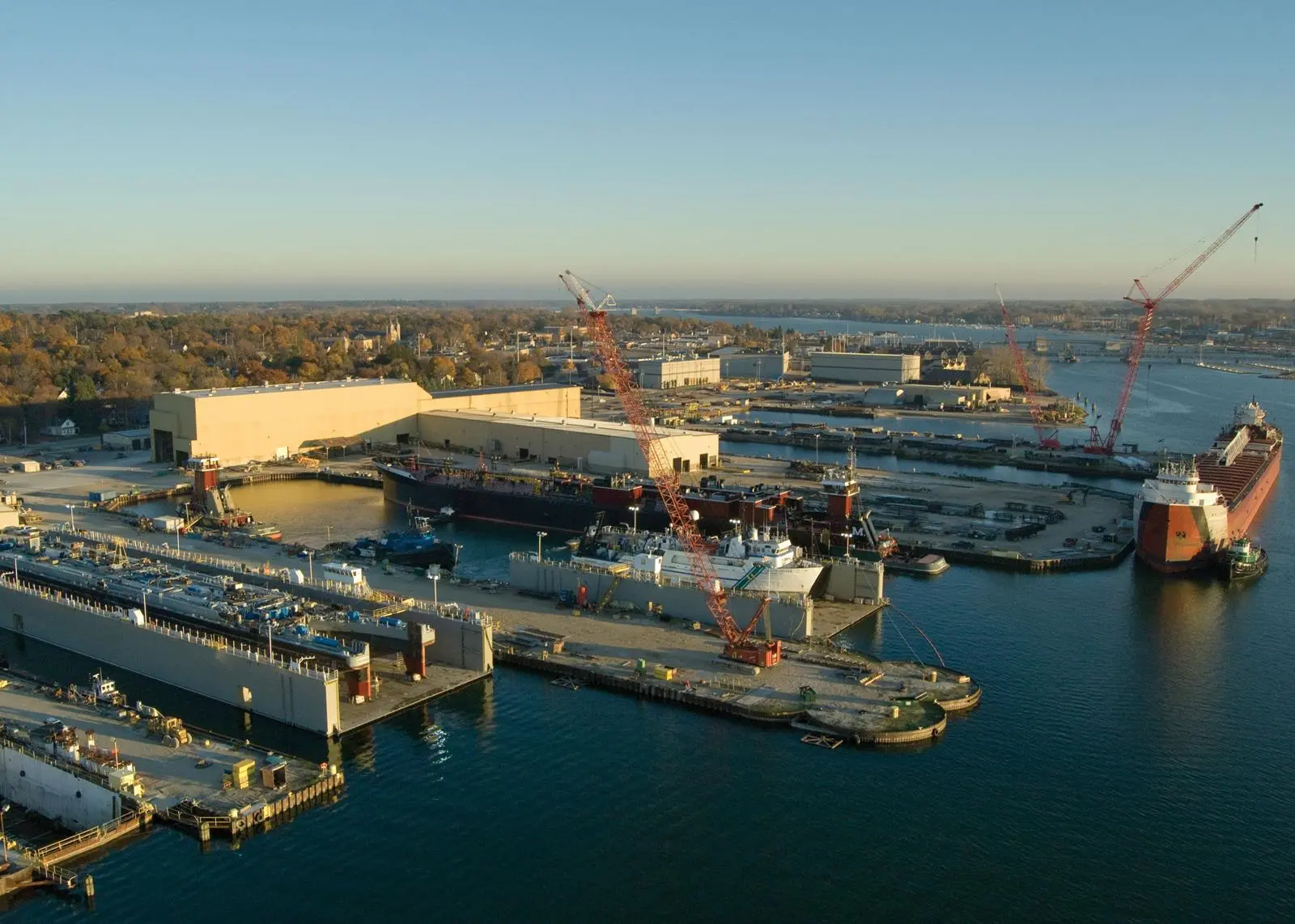 Fincantieri’s Sturgeon Bay shipyard in Wisconsin (credit: Fincantieri).